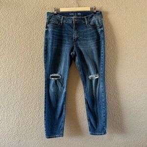 Old Navy Dark Blue Ripped Skinny Jeans